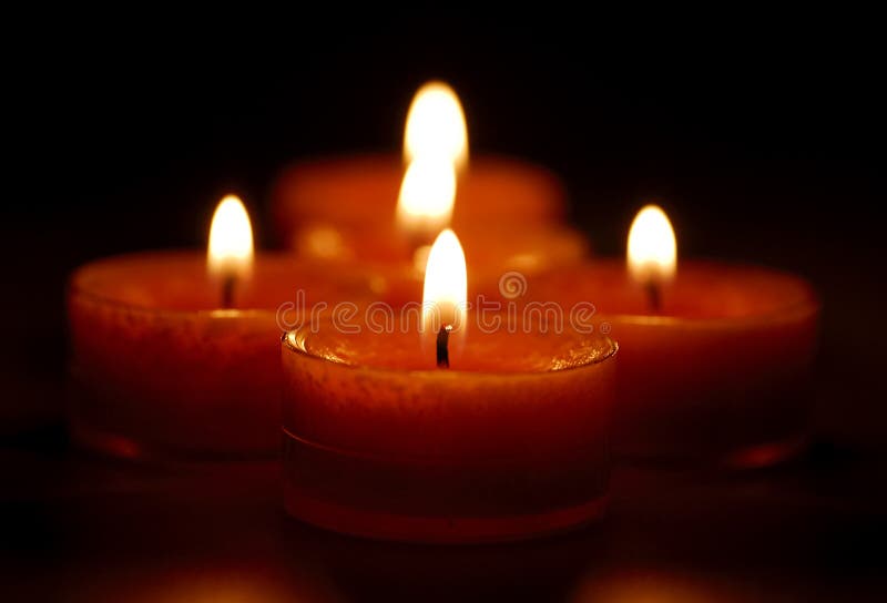 Seasonal candle light stock photo. Image of candle, reflection - 3175498