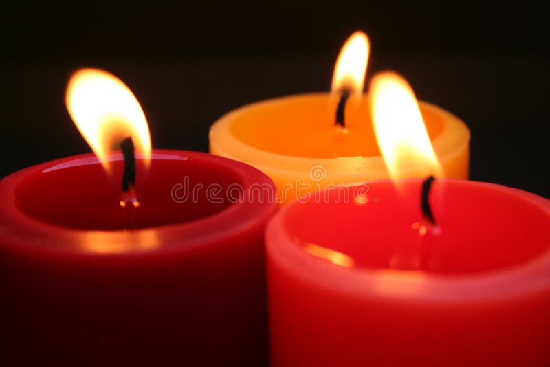 Blue Candles stock photo. Image of flame, wedding, wood - 33120208
