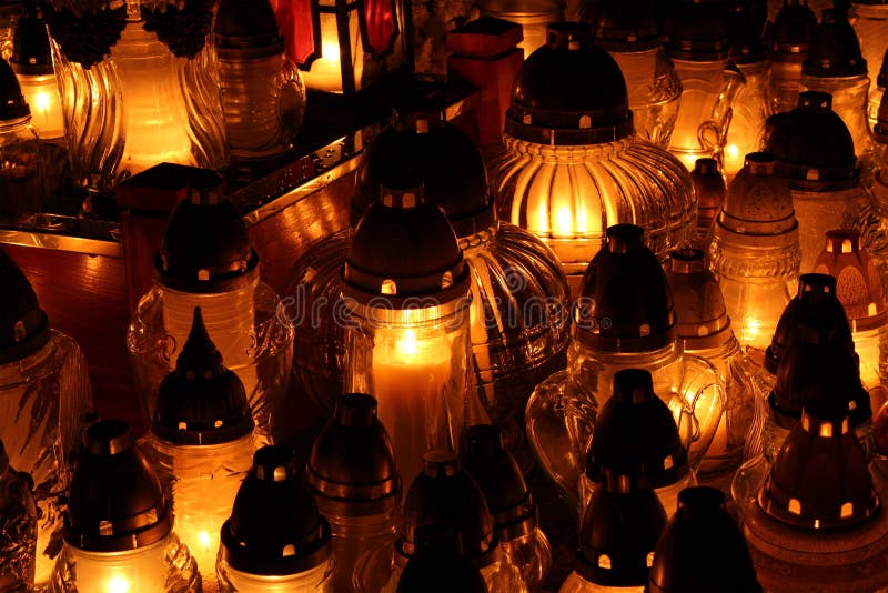 Candles For All Souls Day Stock Photos Image 34939193