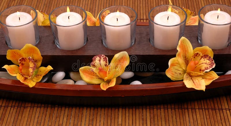 Candles and Orchids
