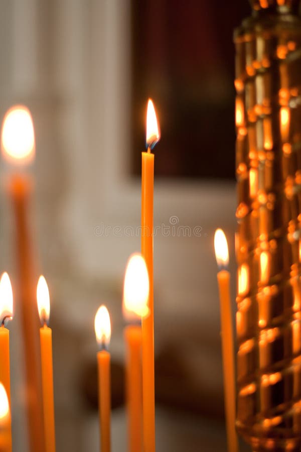 Candles stock image. Image of orthodox, vertical, icons 51835331