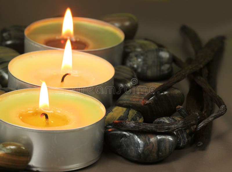 Candles termas fotos de stock royalty free Candles termas fotos de stock royalty free