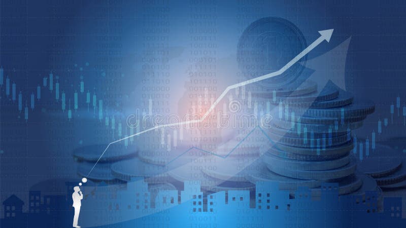 Candlestick strategy indicator with bullish and bearish engulfing pattern. royalty free illustration Candlestick strategy indicator with bullish and bearish engulfing pattern. royalty free illustration