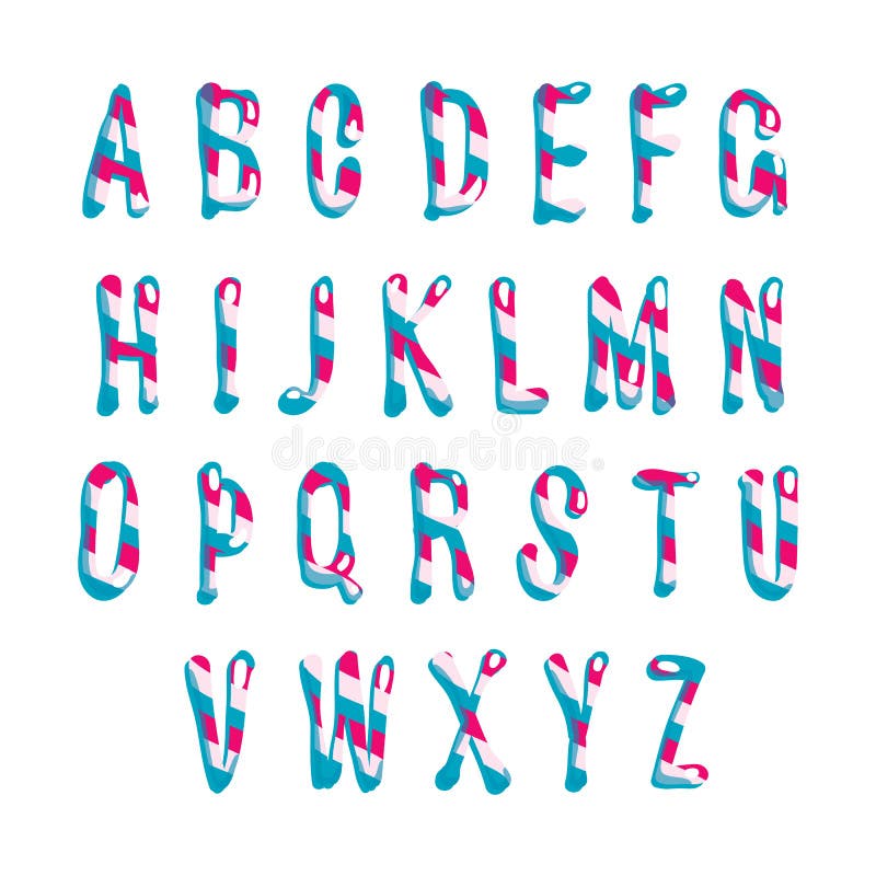 Candy alphabet. Vector illustration vector illustration