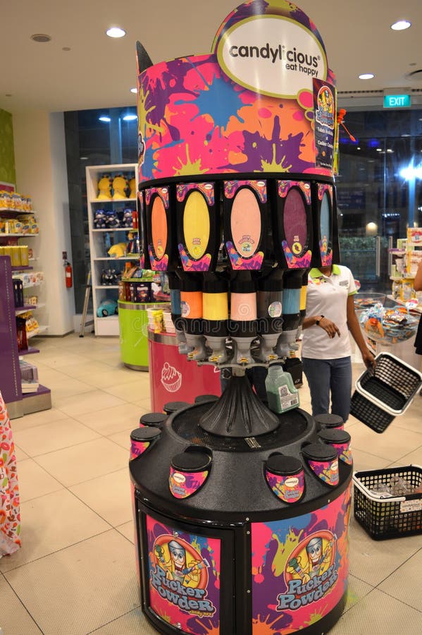 Candy Art Pucker Powder Machine Editorial Photography Image of close