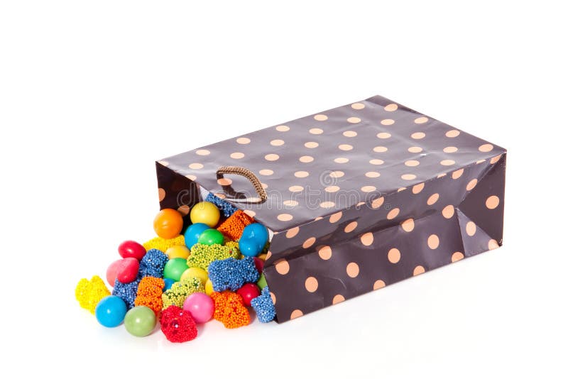 Candy bag with mixed sweets