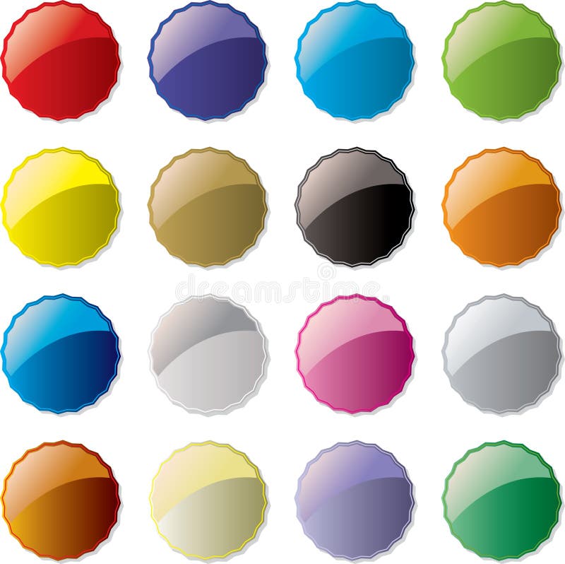 Glass buttons rim stock vector. Illustration of 2761673