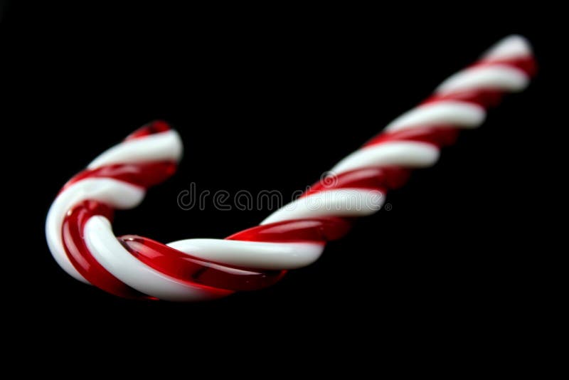 Isolated Candy Cane stock image. Image of single, green 351599