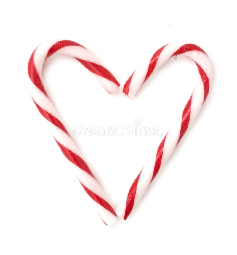 Candy Cane Heart stock photo. Image of sweet, background 17112078