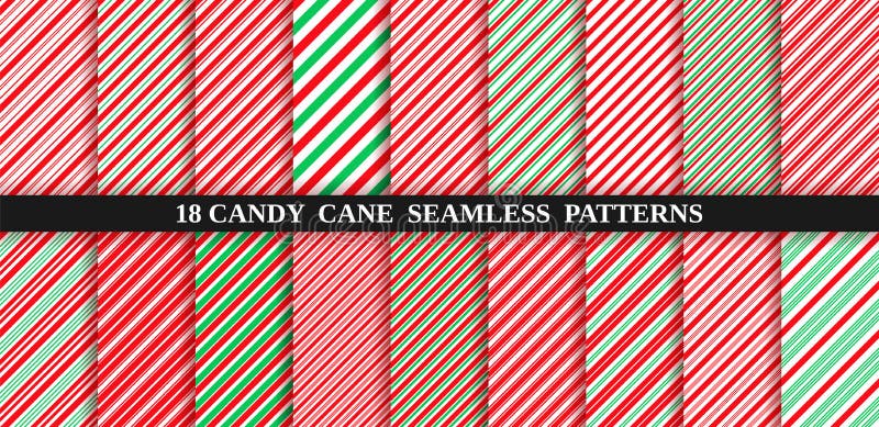 Candy cane stripe seamless pattern. Christmas texture. Vector illustration