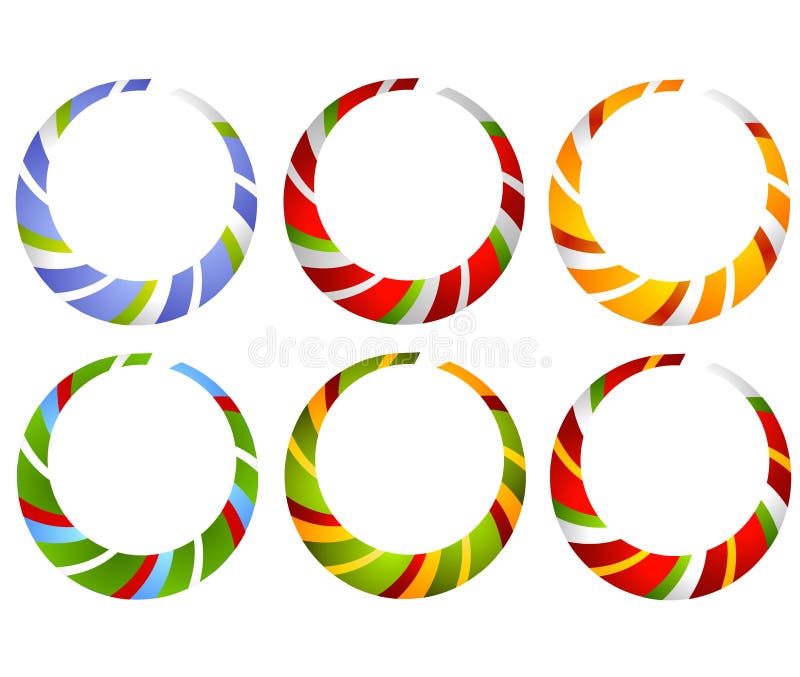 Cercuri din trestie de zahăr royalty free illustration