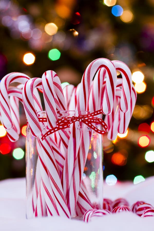 Candy canes and ornaments stock image. Image of green - 12132099