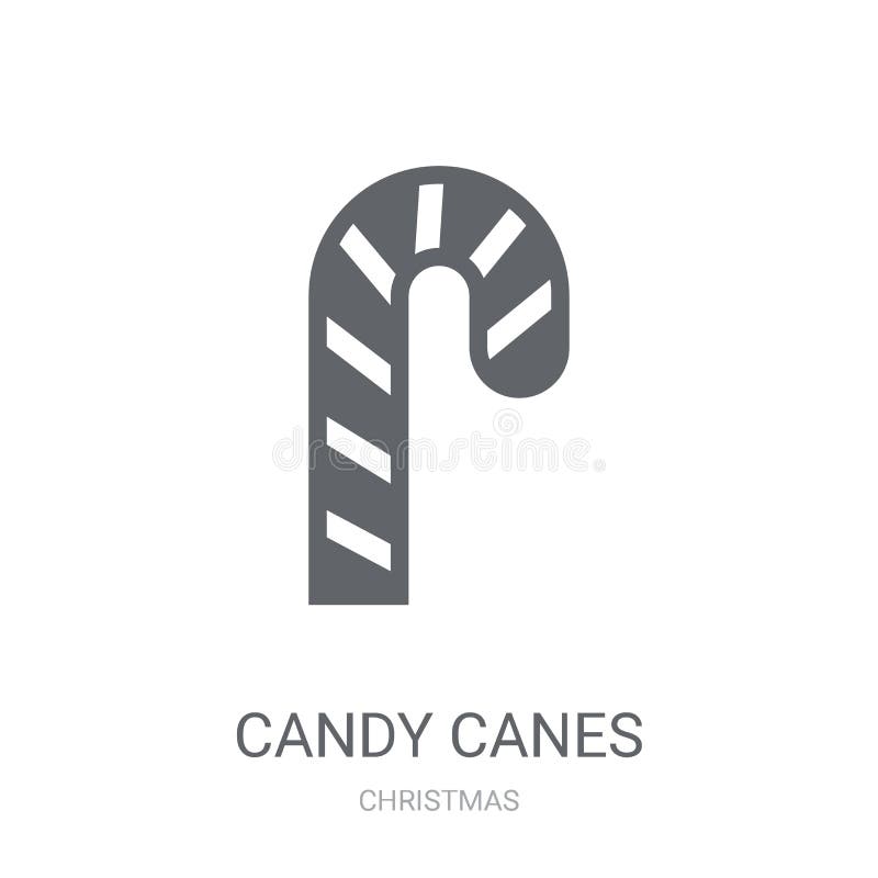 Candy Canes Icon. Trendy Candy Canes Logo Concept on White Background
