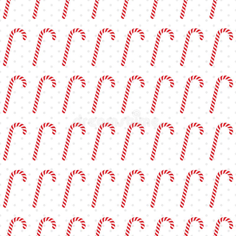 Candy Canes Seamless Background