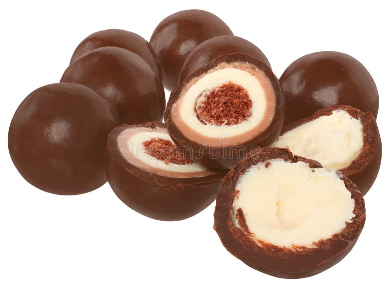 Candy Chocolate Balls with Cream Filling Stock Photo Image of balls