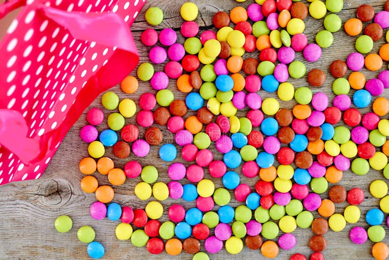 Candy Coated Chocolate stock image. Image of rainbow 79547819
