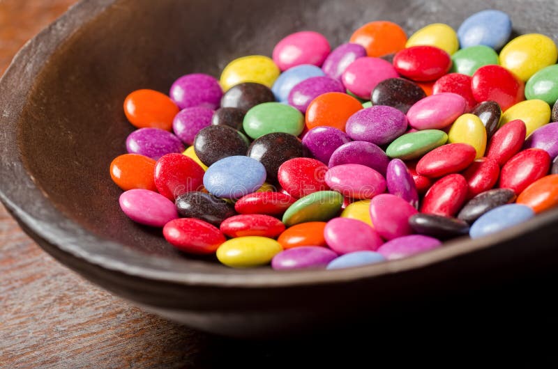 Candy Coated Chocolate Drops Stock Photo Image of people