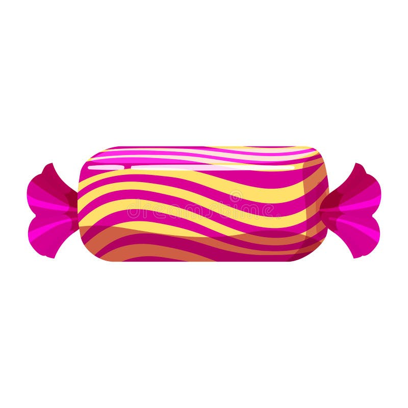 Candy colorful sweet. Bonbon candy in bright color packaging wrapping. Sugar sweet food dessert caramel chocolate royalty free illustration Candy colorful sweet. Bonbon candy in bright color packaging wrapping. Sugar sweet food dessert caramel chocolate royalty free illustration
