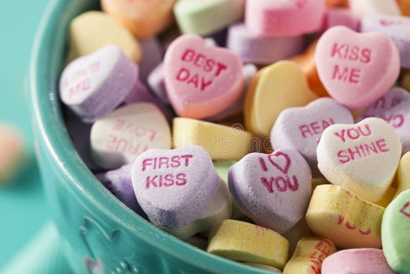 Candy Conversation Hearts for Valentine s Day