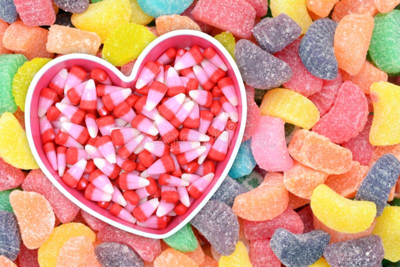 Candy corn stock image. Image of soft, heart, background - 50707615