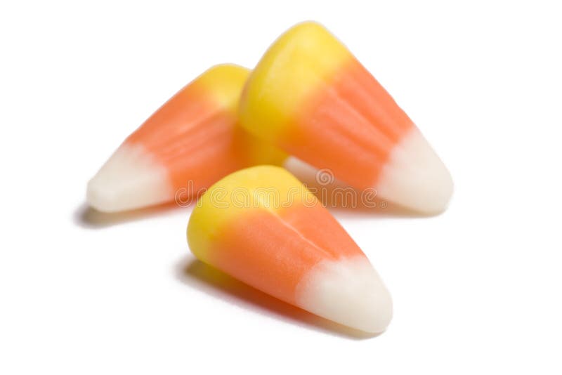 Candy Corn on White