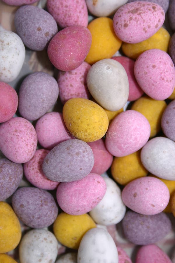 Candy Covered Chocolate Eggs Stock Image Image of color, background