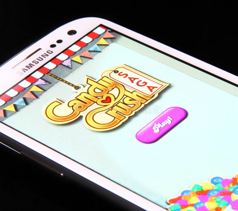 candy crush online entertainment Stock Photo - Alamy