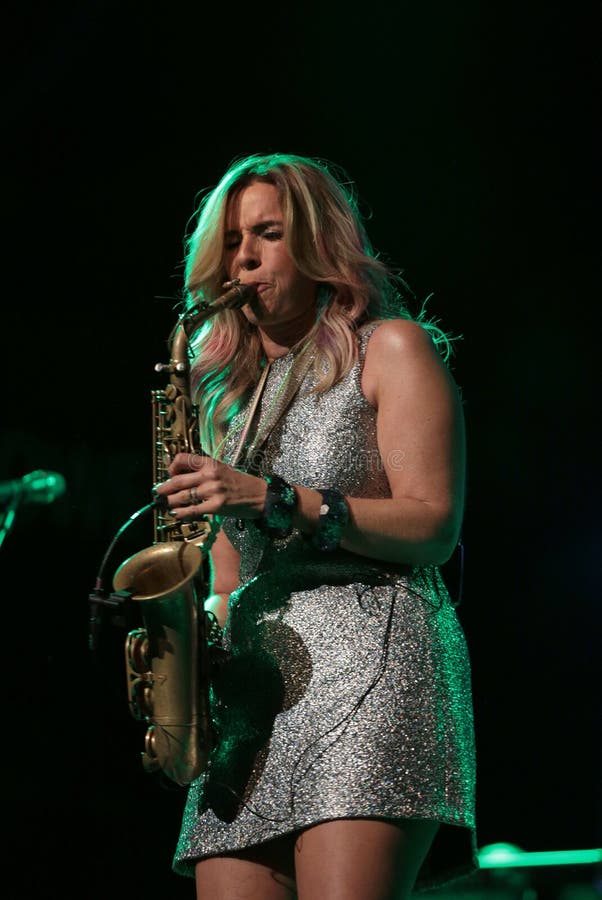 Candy Dulfer Live on Stage in ICE Cracow Editorial Stock Image Image