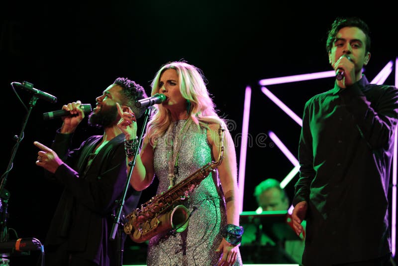 Candy Dulfer Live on Stage in ICE Cracow Editorial Stock Image Image of guitar, melody 80390834