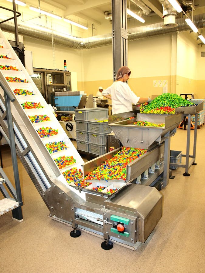 People at Work, Candy Factory, Lublin, Poland Editorial Stock Photo