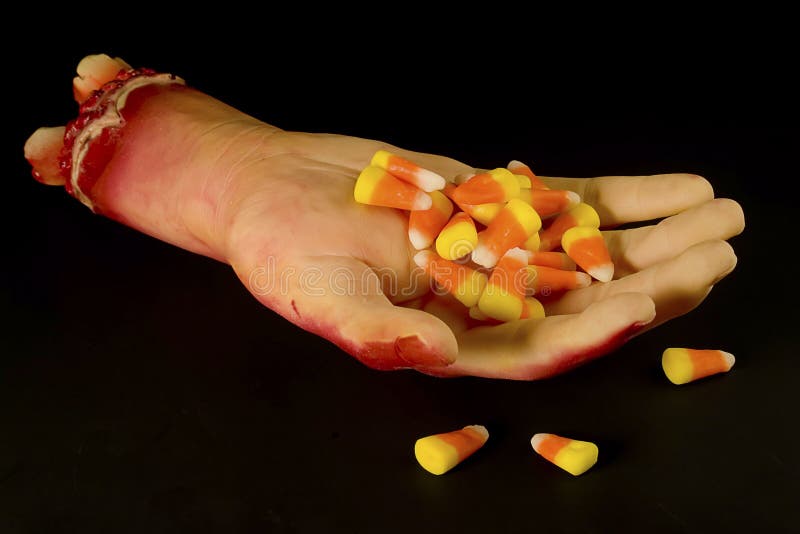 Eye in candy stock image. Image of halloween, bowl, corn 27098527