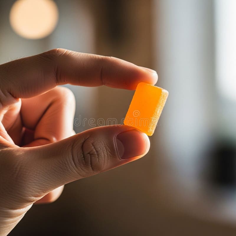 The candy has a slightly translucent appearance with a matte finish stock illustration