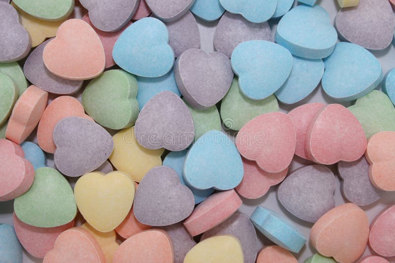 Candy Heart Background (8.2mp Image) Stock Photo Image of blue