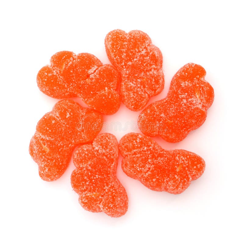 Orange Candy Peanuts on a White Background Stock Image Image of unwrapped, halloween 103965709