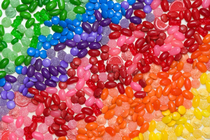 Candy arcobaleno sfondo 100s di caramelle.
