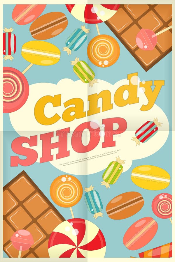 Candy Store Sign Stock Illustrations 2,703 Candy Store Sign Stock