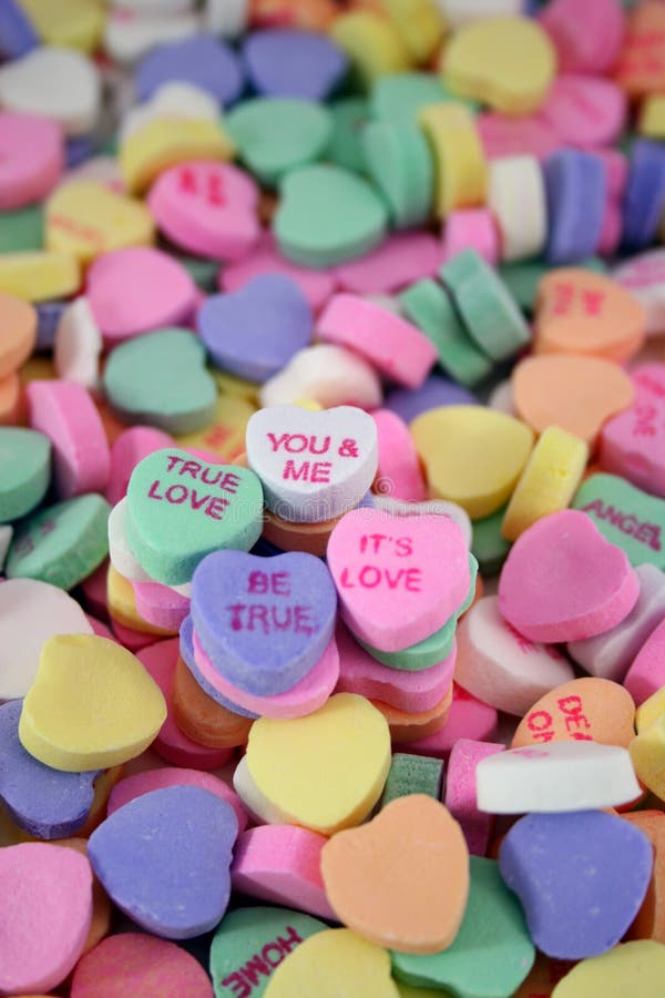 Candy sweet hearts stock image. Image of love, gift, candy 1385303