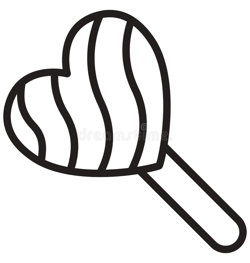 Heart Candy, Candy, Isolated Vector Icon Which Can Be Easily Modified or Edited Stock Vector