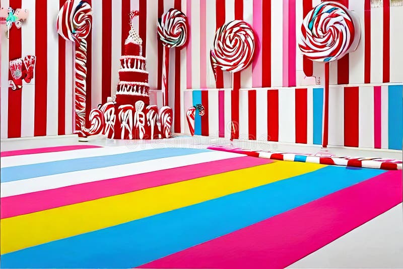 Candyland Board joc Joc de mărimea vieții vector illustration