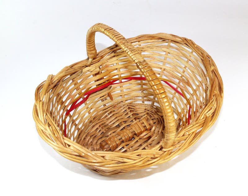 Cane Basket with Chocolate Easter Eggs Stock Photo Image of eggs