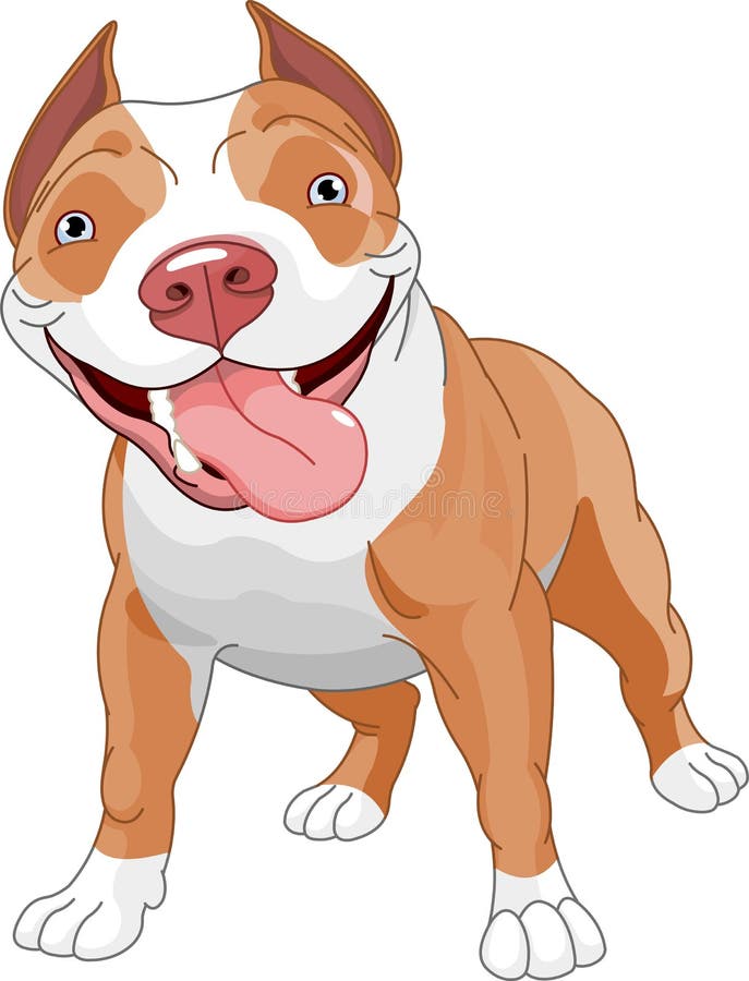 Cane di Pitbull royalty illustrazione gratis Cane di Pitbull royalty illustrazione gratis