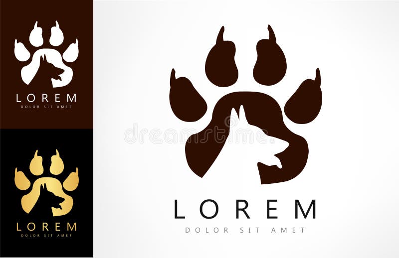 Cane Logo Vector illustrazione vettoriale. Illustrazione di cane