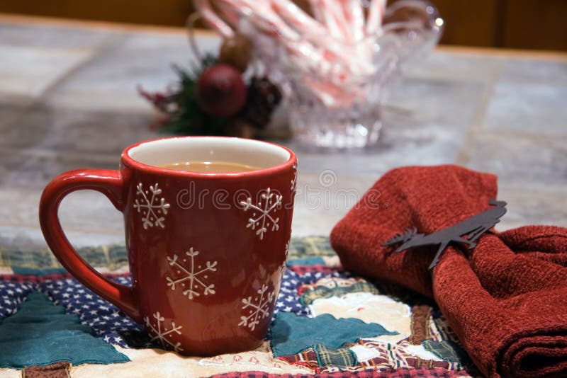 Caneca de café - Natal foto de stock Caneca de café - Natal foto de stock