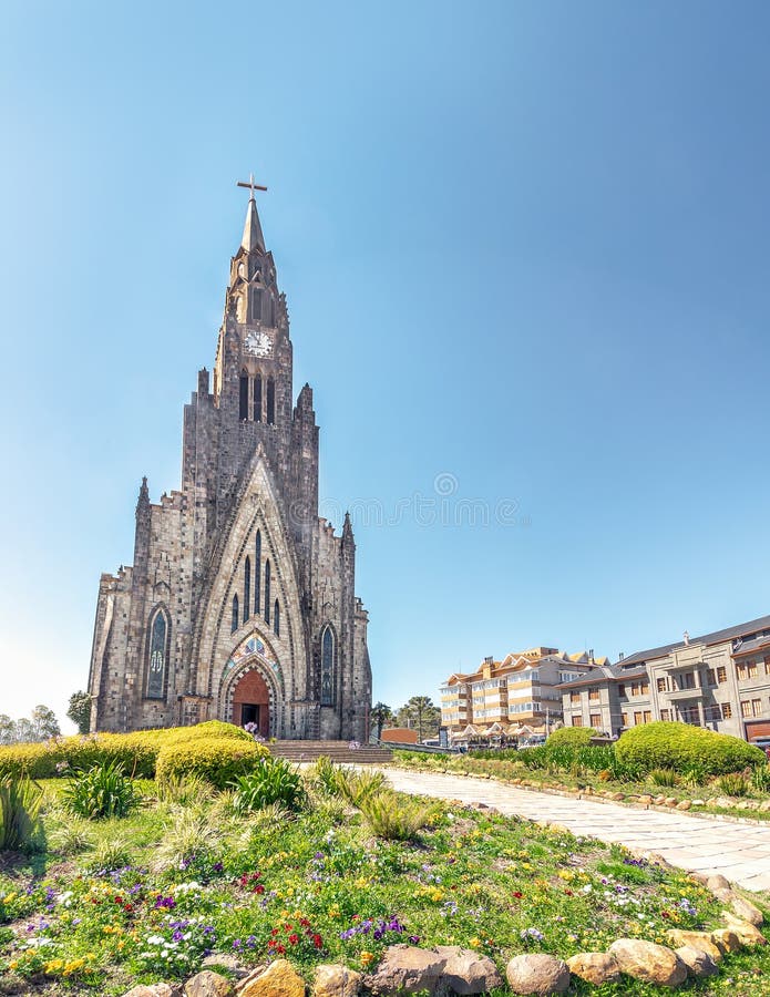 Canela Stone Cathedral - Canela, Rio Grande do Sul, Brazil royalty free stock photos Canela Stone Cathedral - Canela, Rio Grande do Sul, Brazil royalty free stock photos