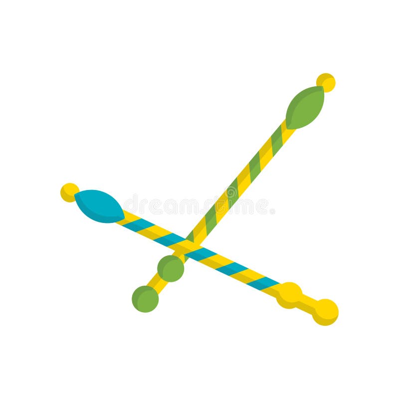 Canes Icon Vector Sign and Symbol Isolated on White Background Stock