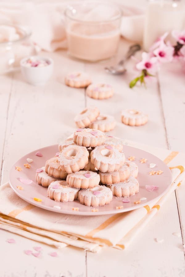 Canestrelli biscuits. stock photos