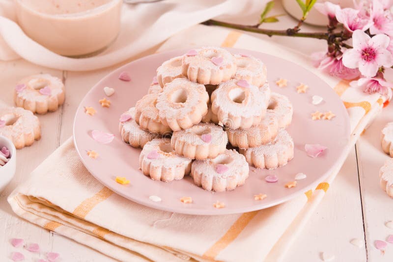Canestrelli biscuits. stock image