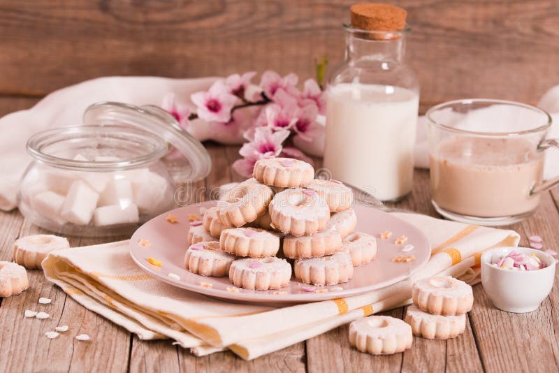 Canestrelli biscuits. royalty free stock photos