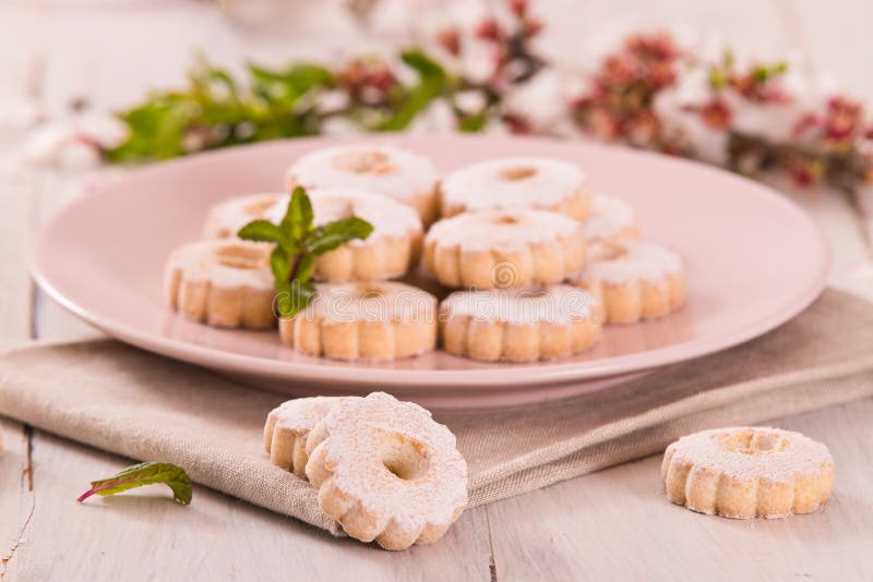 Canestrelli biscuits. stock photo