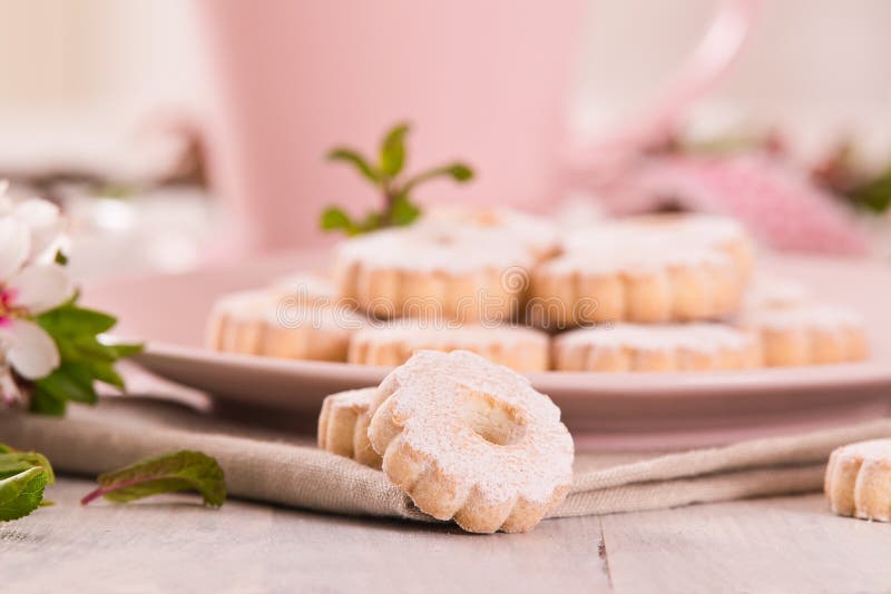 Canestrelli biscuits. stock photography